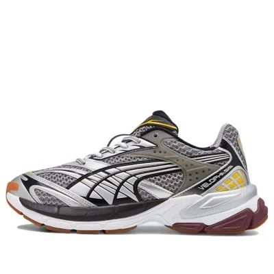 Puma Velophasis 'phased Silver Burgundy Yellow' In Gray