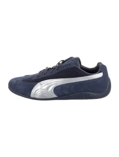 Pre-owned Puma Velvet Athletic Sneakers In Blue