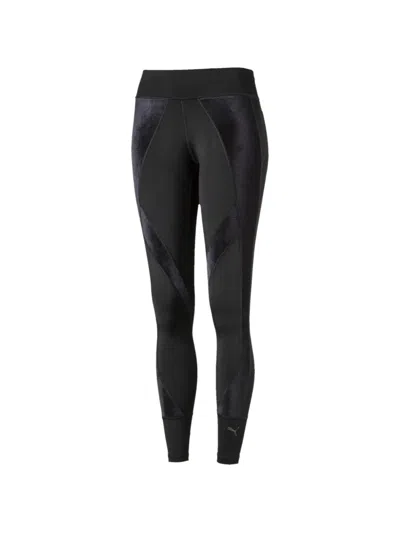 Puma Velvet-details Leggings In Black