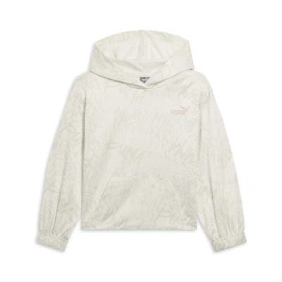 Puma Vibe Check Big Kids' Hoodie In Alpine Snow