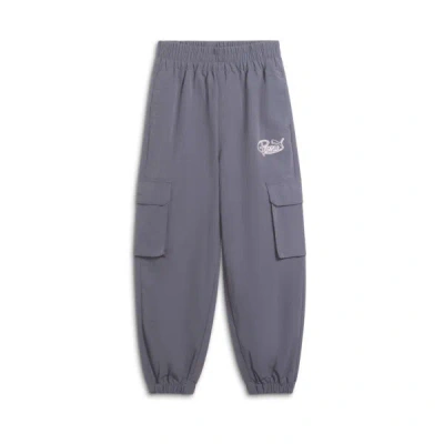 Puma Vibe Check Big Kids' Pants In Galactic Grey