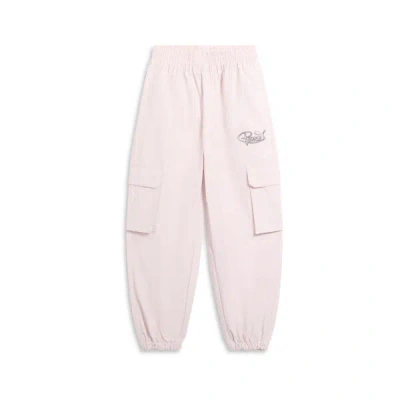 Puma Vibe Check Big Kids' Pants In Mauve Mist