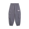 Puma Vibe Check Little Kids' Cargo Pants In Galactic Grey