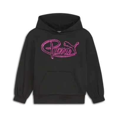 Puma Vibe Check Pack Little Kids' Hoodie In Black