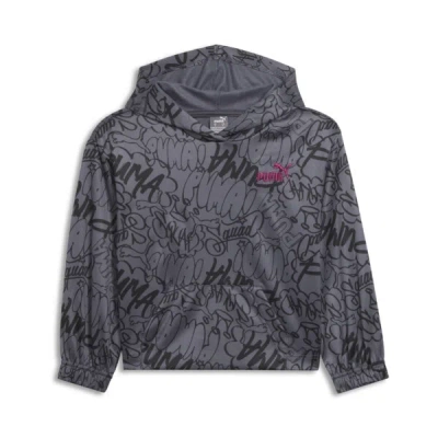 Puma Vibe Check Pack Little Kids' Hoodie In Black