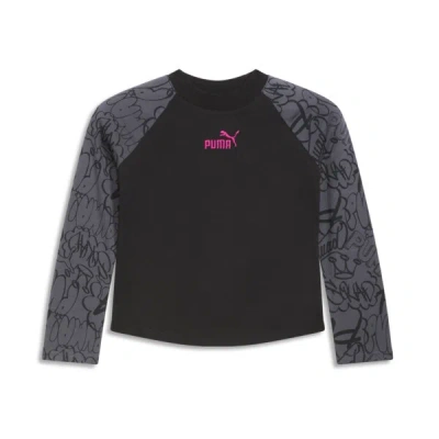 Puma Vibe Check Pack Little Kids' Long Sleeve Jersey In Black