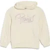 Puma Vibe Graphic Fleece Hoodie In Tan Combo