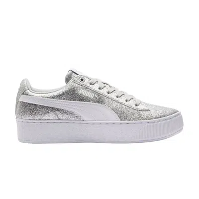 Pre-owned Puma Vikky Platform Jr 'glitz - Silver' | Kid's Size 4