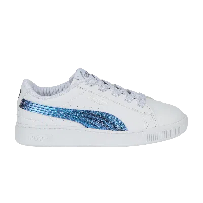 Pre-owned Puma Vikky V3 Little Kid 'bioluminescence - White'