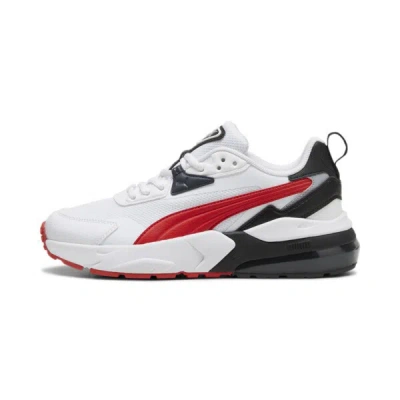 Puma Vis2k Big Kids' Sneakers In White-for All Time Red- Black