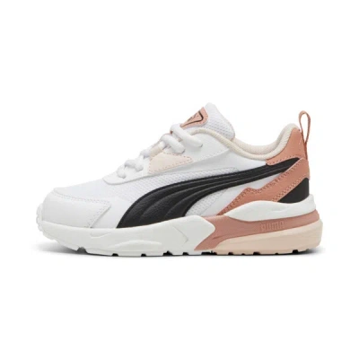 Puma Vis2k Little Kids' Sneakers In White- Black-deeva Peach