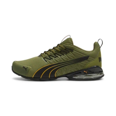 Puma Voltaic Evo Running Shoes In Olive Green- Black-clementine