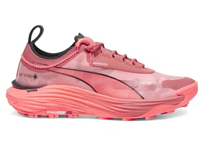 Pre-owned Puma Voyage Nitro 3 Goretex Seasons (women's) Sneakers In Astro Red/fire Orchid/black