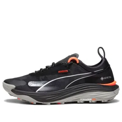 Puma Voyage Nitro 3 Gtx Trail Running Shoes 'black Grey Orange' In Multi