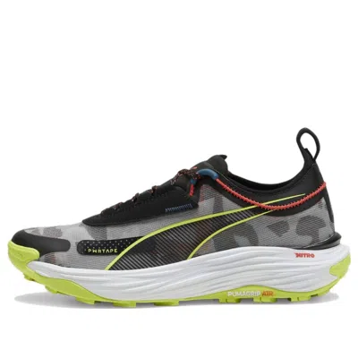 Puma Voyage Nitro 3 Trail Running Shoes 'grey Black Green' In Multi