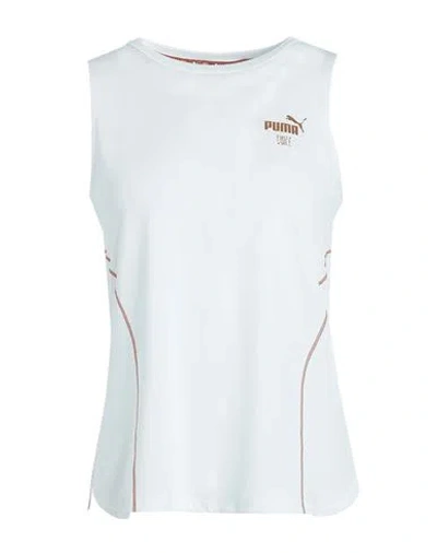 Puma W First Mile Tank Woman Top Off White Size L Polyester, Elastane