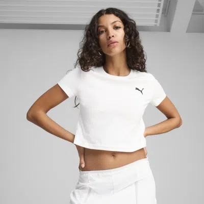 Puma Wardrobe Ess Baby T-shirt Women In White