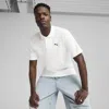 Puma Wardrobe Ess Men's Pique Relaxed Polo Shirt In White