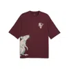 Puma Wardrobe Ess Nyc Boxy T-shirt Men In Red