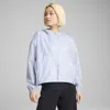 Puma Wardrobe Ess Oversized Wind Jacket Women In Blue
