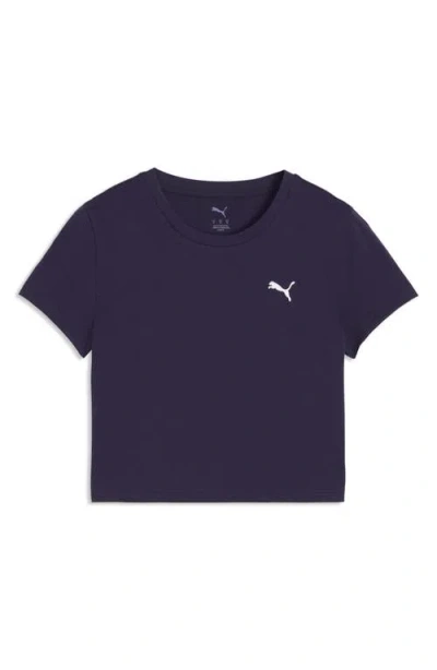 Puma Wardrobe Essential Baby Tee In Blue