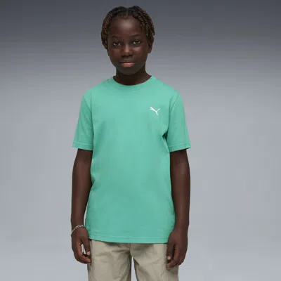 Puma Wardrobe Essentials Big Kids' T-shirt In Green