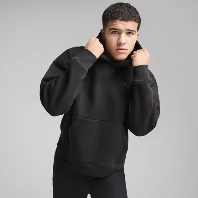 Puma Wardrobe Essentials Boxy Hoodie Men In Black
