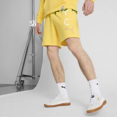 Puma Wardrobe Ess Shorts 7" Tr In Yellow