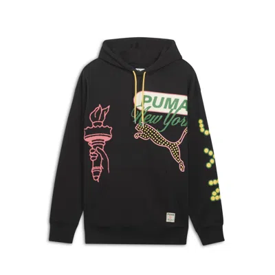 Puma Wardrobe Ess Hoodie Tr In Black