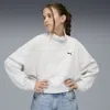 Puma Wardrobe Essentials Crew Youth In Gray
