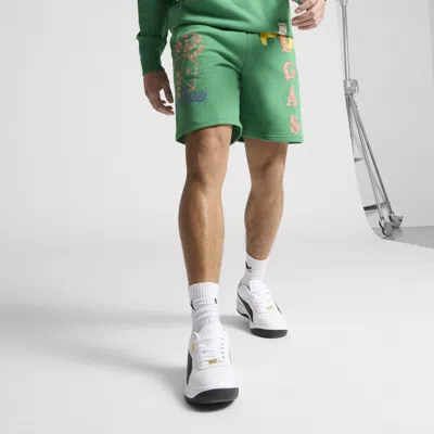 Puma Wardrobe Ess Lv Shorts 7" Tr In Green