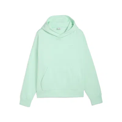 Puma Wardrobe Essentials Men's Fleece Hoodie In Green