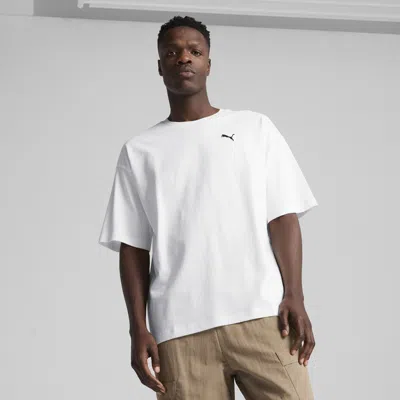 Puma Wardrobe Essentials Men's Oversized T-shirt In White