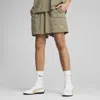 Puma Wardrobe Essentials Men's Relaxed 6" Cargo Shorts In Brown