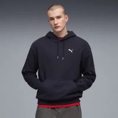 Puma Wardrobe Essentials Men's Relaxed Hoodie In Black