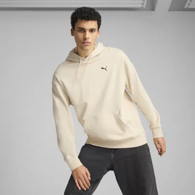 Puma Wardrobe Essentials Men's Relaxed Hoodie In White