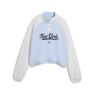 Puma Wardrobe Essentials Nyc Crew Women In Blue