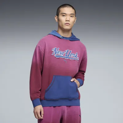 Puma Wardrobe Essentials Nyc Hoodie Men In Red
