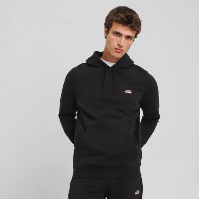 Puma Wardrobe Essentials Suede Hoodie Men In Black