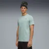 Puma Wardrobe Essentials Suede Logo Men's T-shirt In Green