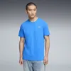 Puma Wardrobe Essentials Suede Logo Men's T-shirt In Blue