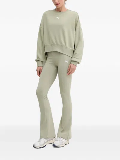 Puma Wardrobe Essentials Sweatshirt In Green