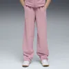 Puma Wardrobe Essentials Wide Sweatpants Youth In Pink