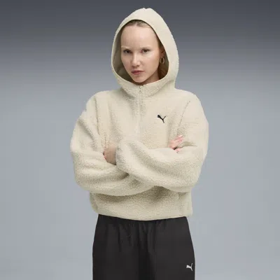 Puma Wardrobe Essentials Women's Fleece Hoodie In White