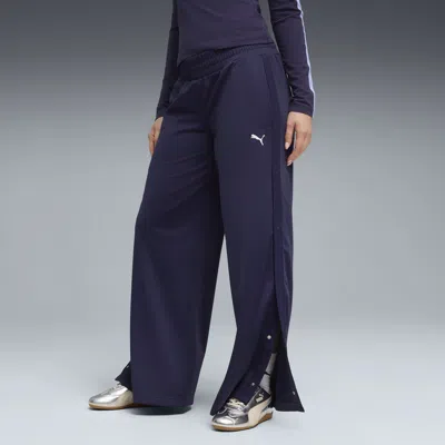 Puma Wardrobe Essentials Women's Low Rise Pants In Blue