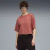 Puma Wardrobe Essentials Women's Oversized Short T-shirt In Red