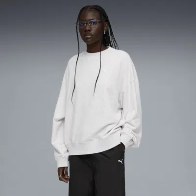 Puma Wardrobe Essentials Women's Oversized Sweatshirt In White