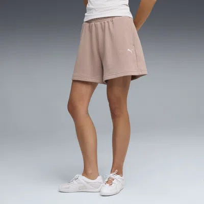 Puma Wardrobe Essentials Women's Relaxed 4" Shorts In Pink