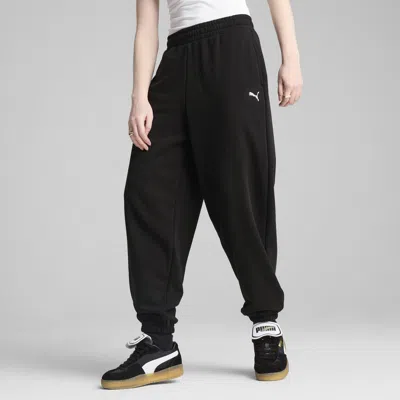 Puma Wardrobe Essentials Women's Relaxed Sweatpants In Black