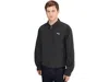 Puma Wardrobe Essentials Woven Zip-up Collared Jacket In Black